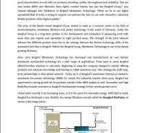 Berghof Water Filtration Concept